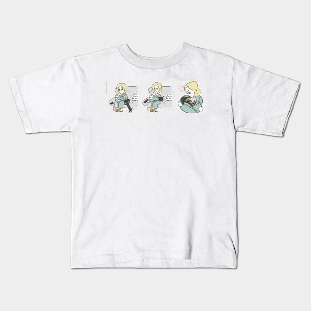 Dachshund, Mum's Little Snuggle Bum - Sausage Prince Comics Kids T-Shirt by Sausage Prince Comics